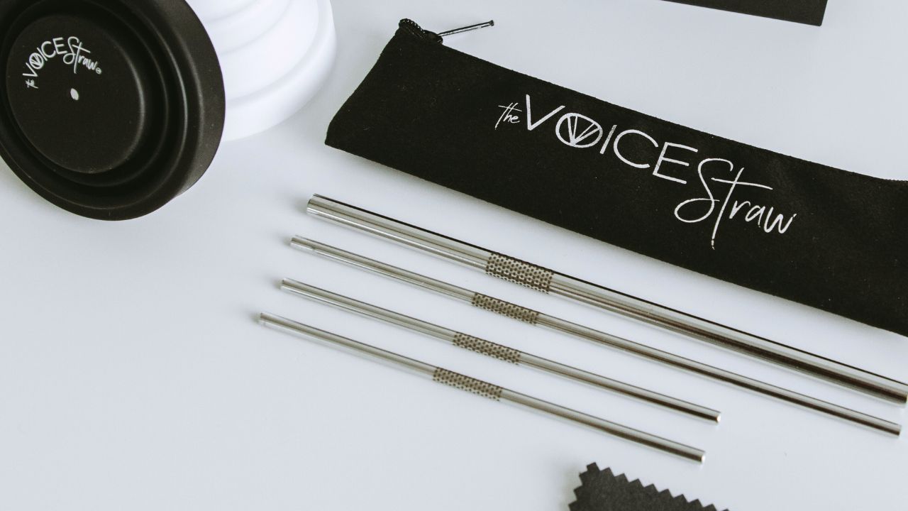 voice straw and cup combo kit
